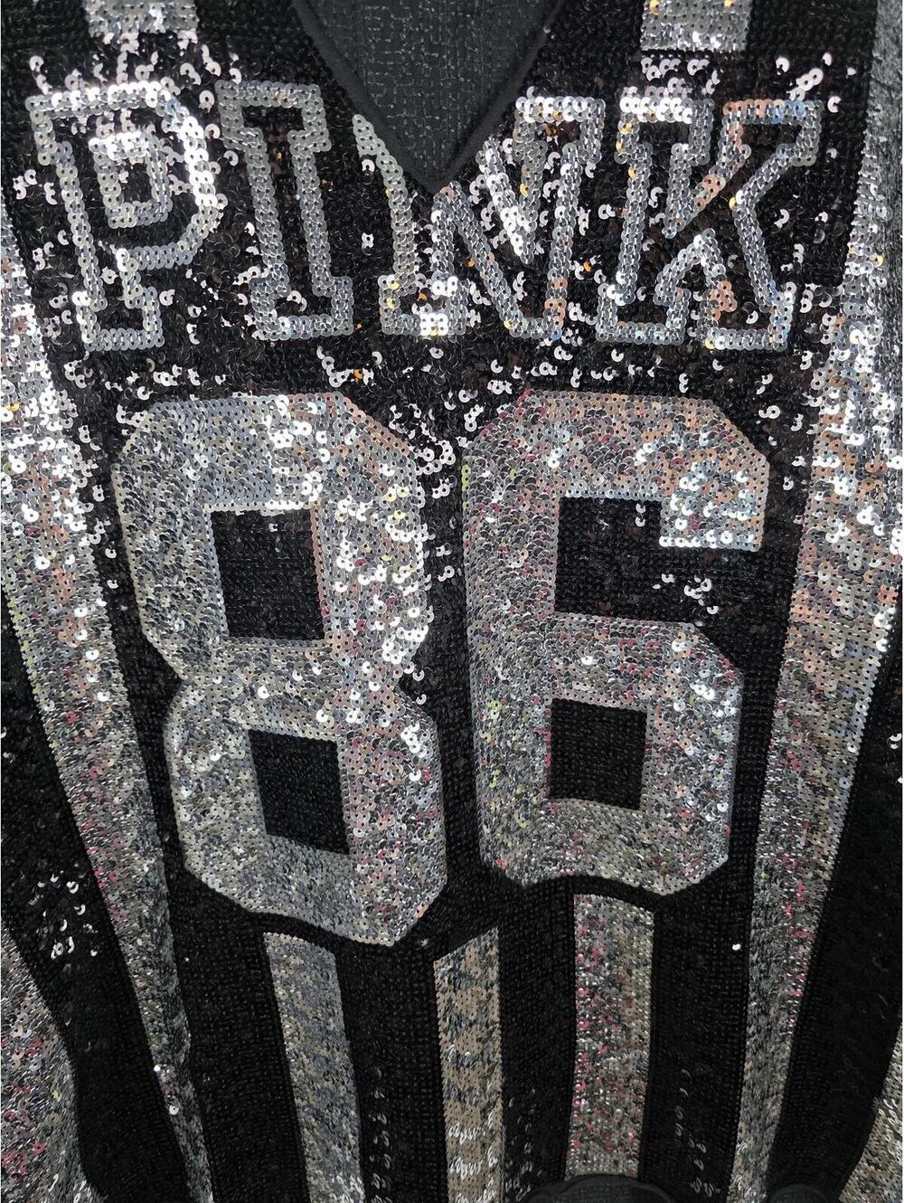 Victorias Secret PINK FASHION SHOW MEGA BLING Jersey Large Sequined HTF - Picture 2 of 8